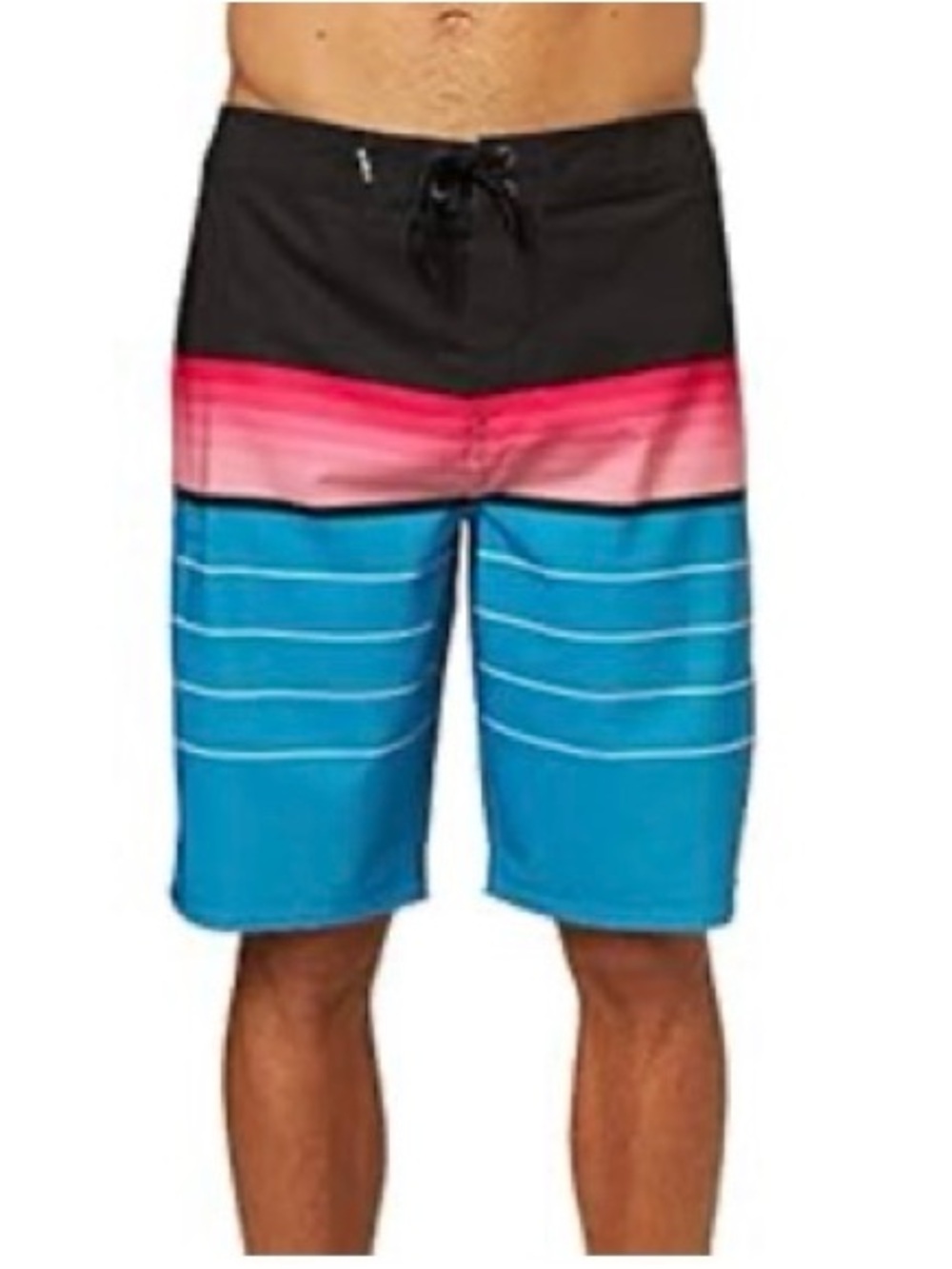 O'Neill Men's 21" Board Shorts/Swim Trunks, Size 28, Blue/Pink